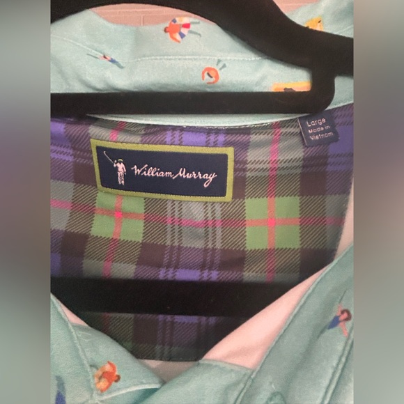 William Murray Gold “The Deep End Polo” in Turquoise - Picture 3 of 5